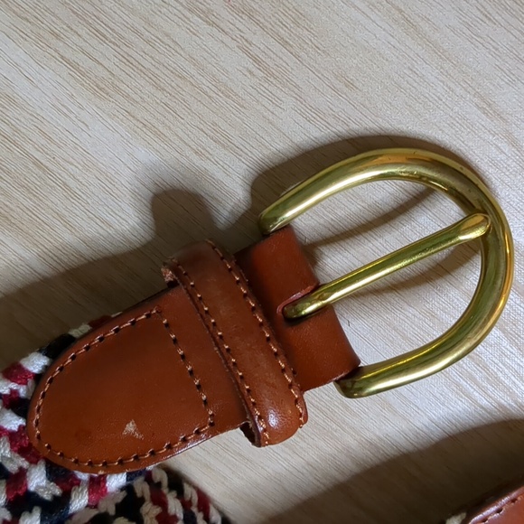 Talbots' Stretchy Braided Cloth Belt with Leather Ends - Picture 2 of 10